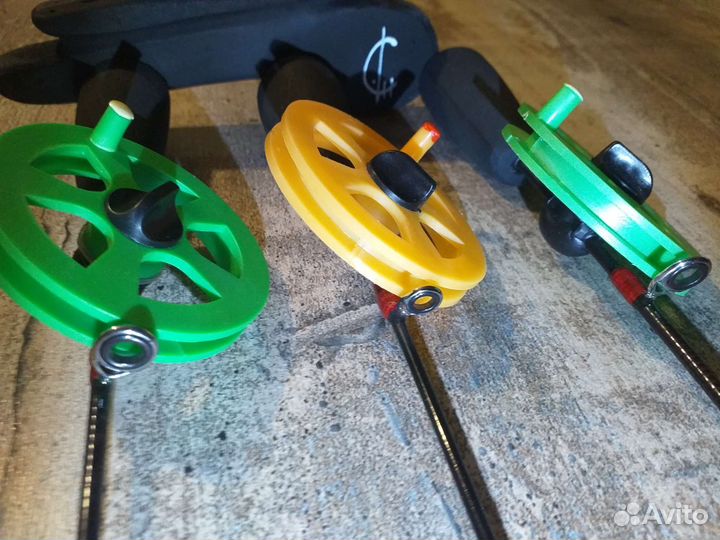 Удочка (зимняя) ручной работы (блесна, балансир, м