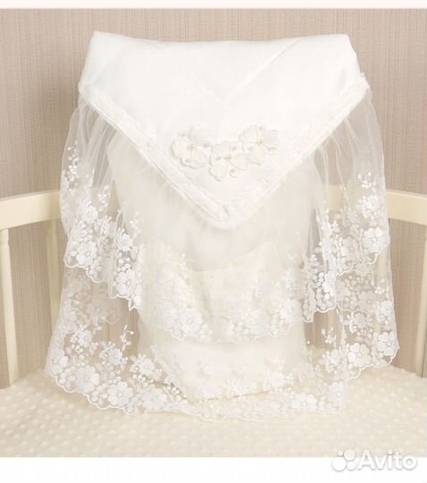 Конверт- одеяло с бантом на выписку