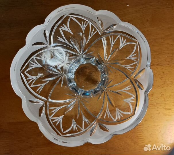 Хрустальная конфетница, ваза, салатник, хрусталь