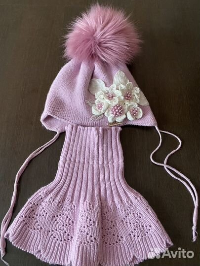 Комплект шапка, шарф