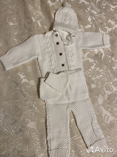 Вязанный костюм детский