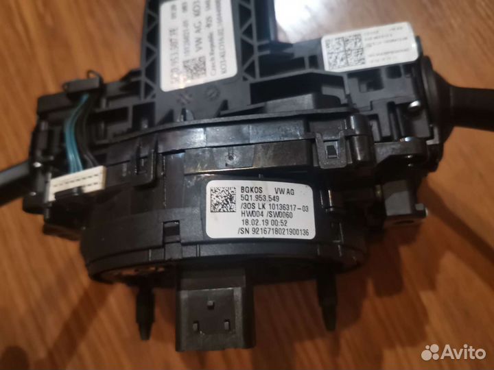 Шлейф подрулевой skoda octavia а7