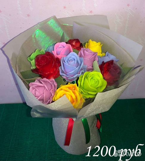 Букет цветов из мыла