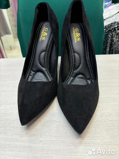 Туфли женские 38,39 размер черные