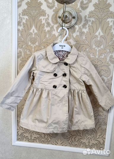 Плащ тренч для девочки 92 H&M