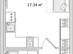 Квартира-студия, 26,2 м², 12/23 эт.