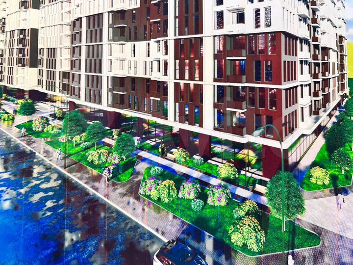 1-к. квартира, 52,8 м², 1/12 эт.