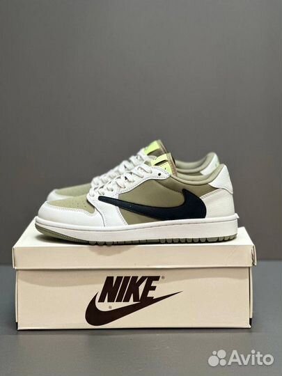 Кроссовки nike air jordan 1 low travis scott