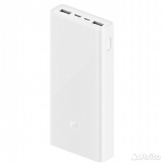 Пауэрбанк Xiaomi Mi PowerBank 3 20000 mAh Белый