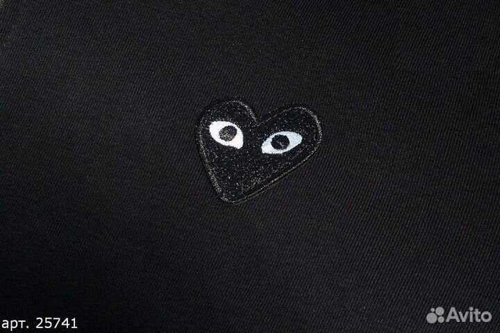 Зип худи comme des garcons Черное