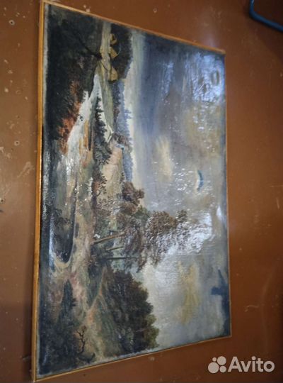 Старая картина. Холст, масло