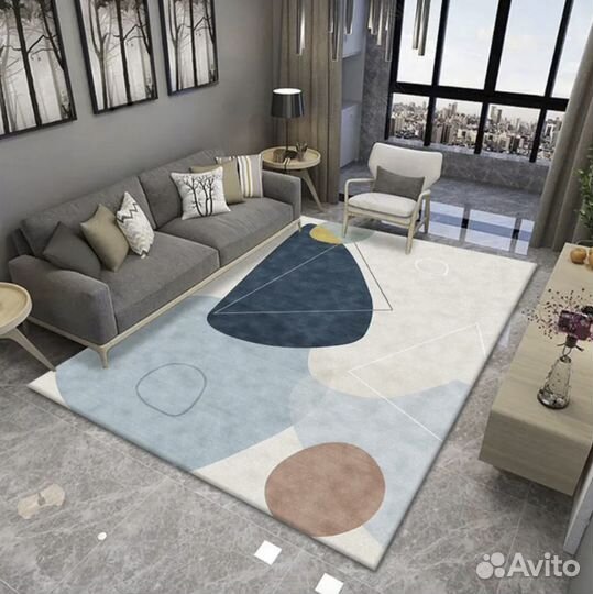 Ковер безворсовый 1.2 x 1.6 м с 3D печатью