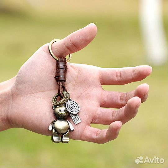 Брелок для ключей Мишка Тедди. Подвеска на сумку