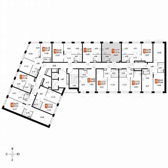 Квартира-студия, 25,5 м², 2/15 эт.