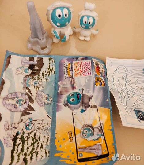 Kinder maxi 2 фигурки Йети