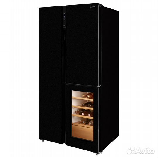 Холодильник hiberg RFS-700DX nfgb Inverter Wine с