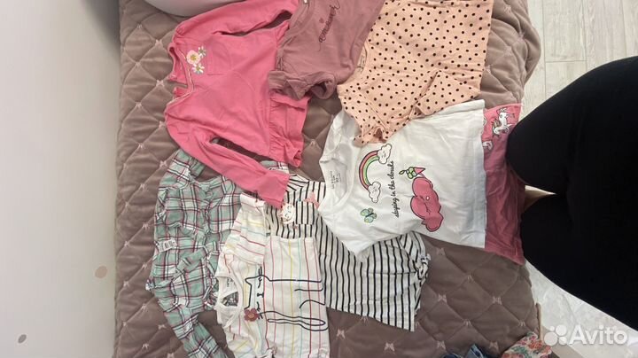 Вещи пакетом 92 на девочку h&m, carters