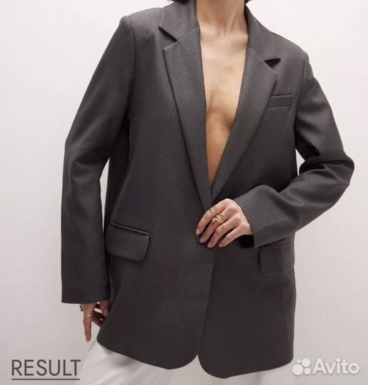 Пиджак женский оверсайз 40 размер