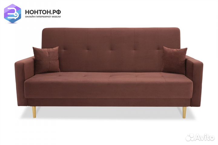 Диван книжка Фиеста Лайт бордовый