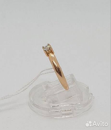 Кольцо золотое с бриллиантами р-р 16,5 (12500)**