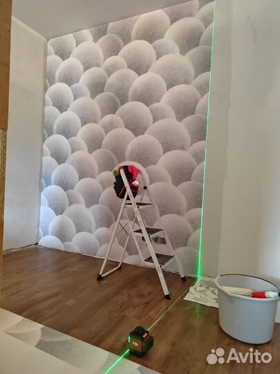 Поклейка Обоев Снятие старых обоев Грунтовка