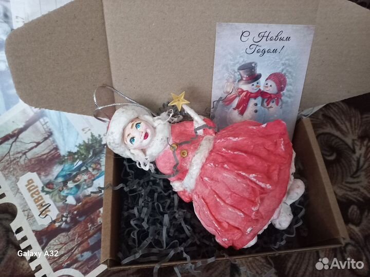 Ватные елочные игрушки