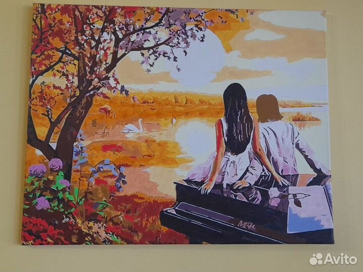 Картина акрилом на холсте