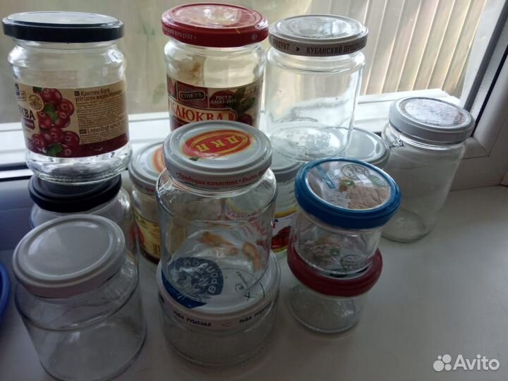 Баночки стеклянные маленького объёма с крышкой