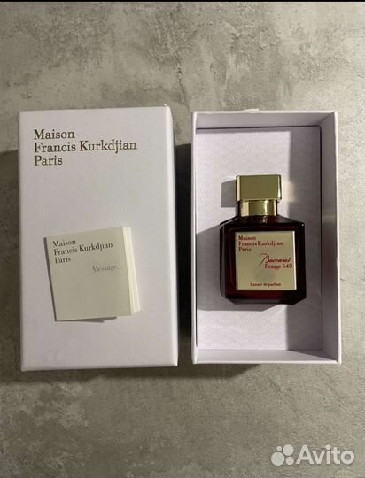 Maison francis kurkdjian baccarat rouge 540