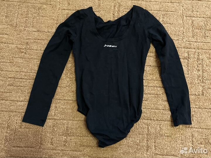 Купальник черный для гимнастики для девочки