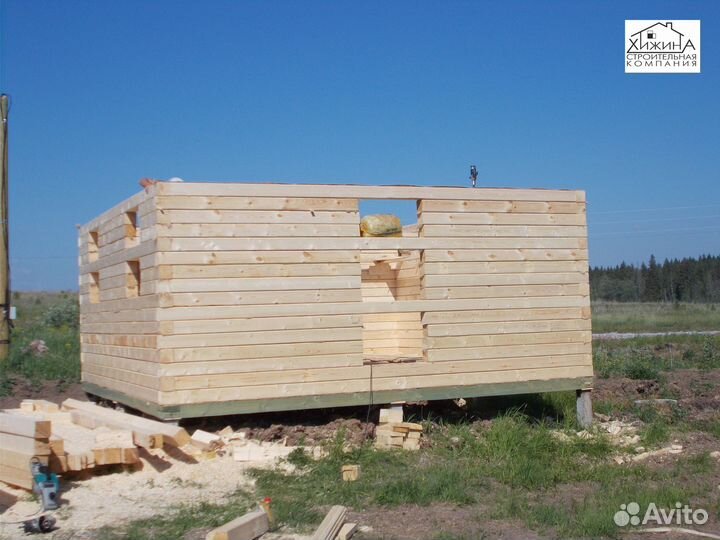 Срубы дома 6х6м 2 этажа из бруса строительство