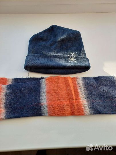 Мужской шарф и шапка