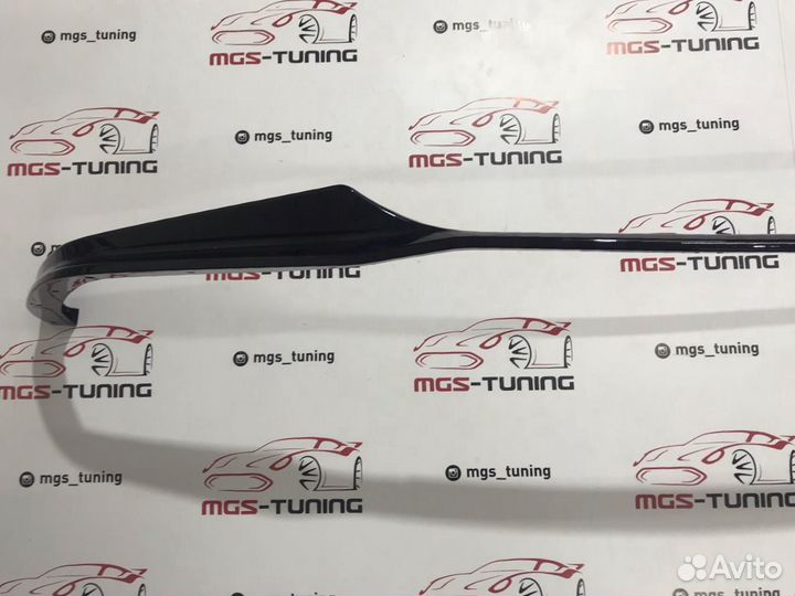 Губа BMW 3 series G20 M-Performance черный глянец