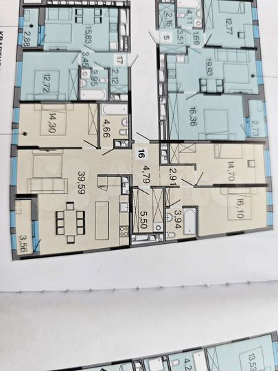 3-к. квартира, 110 м², 21/23 эт.