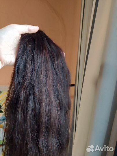 Волосы для наращивания 60 см бу волнистые