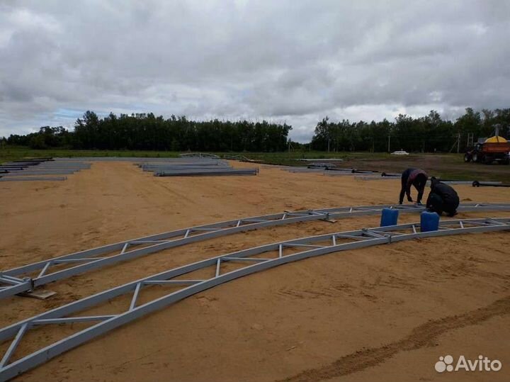 Ангар от производителя под ключ. Размер 18х85м