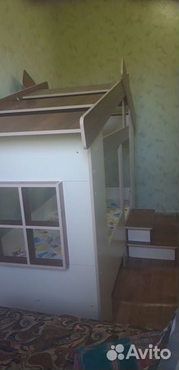 Детская кровать домик с матрасом