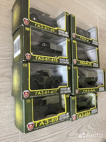 Модель (масштабные) автомобилей газ 1/43