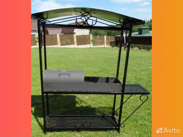 Мангал с крышей