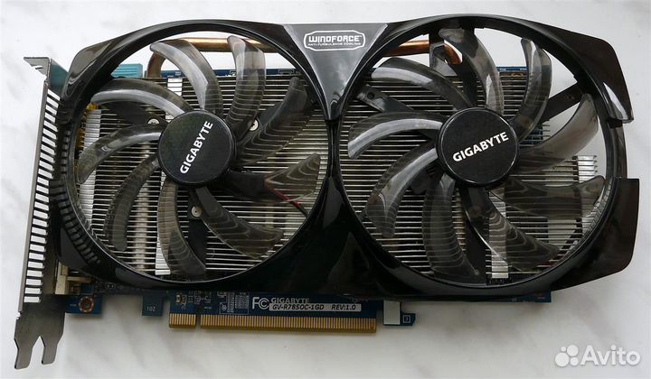 Видеокарта HD7850 GV-R785OC-1GD Охлад и Запчасти