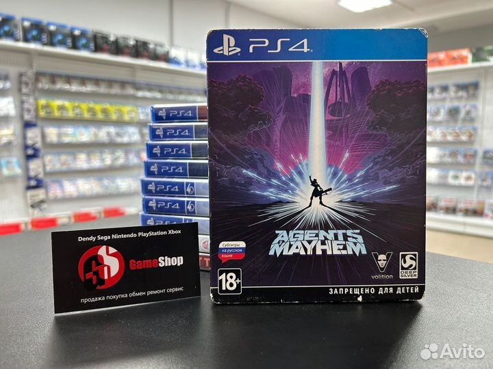 Диск Agents of Mayhem PS4 Б/у