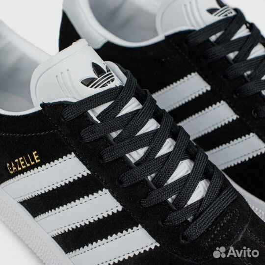 Кроссовки Adidas Gazelle Black White virt