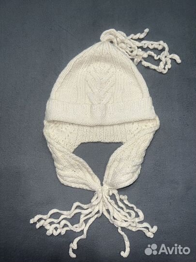 Шапка вязаная женская 100 шерсть