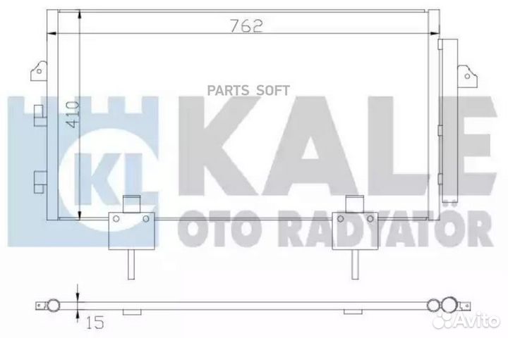 Радиатор кондиционера toyota RAV 4 II 1,8/2,0D-4D