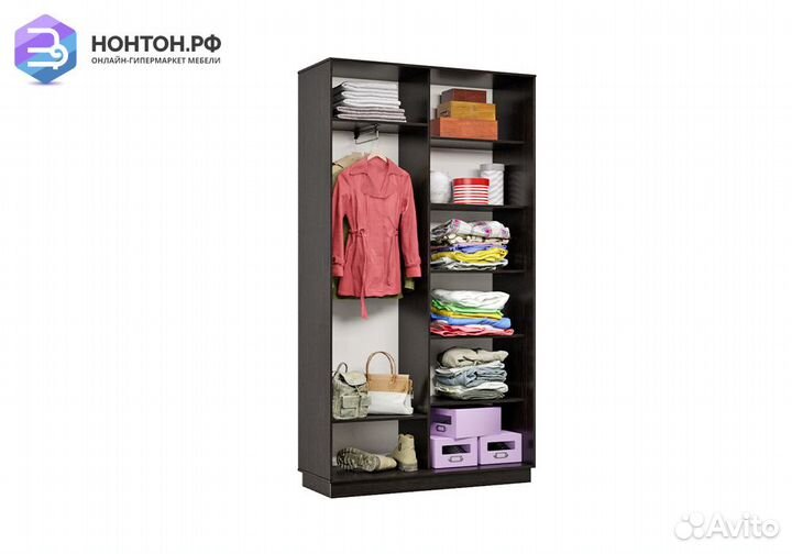 Шкаф-купе двухдверный Вега венге