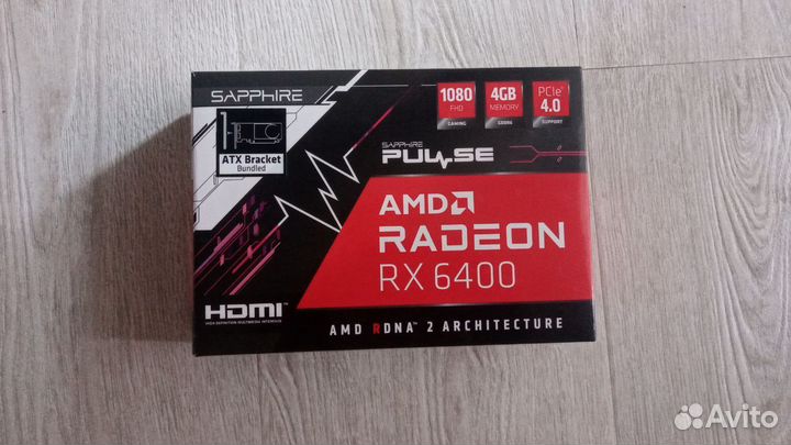 Видеокарта Sapphire AMD Radeon RX 6400 pulse