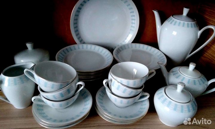 Чайно-столовый сервиз гдр,30предметов
