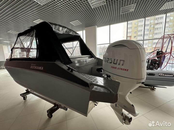 Лодка Volzhanka 53 Fish c мотором parsun F115