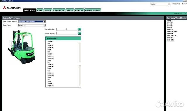 Каталог запчастей для вилочных погрузчиков онлайн