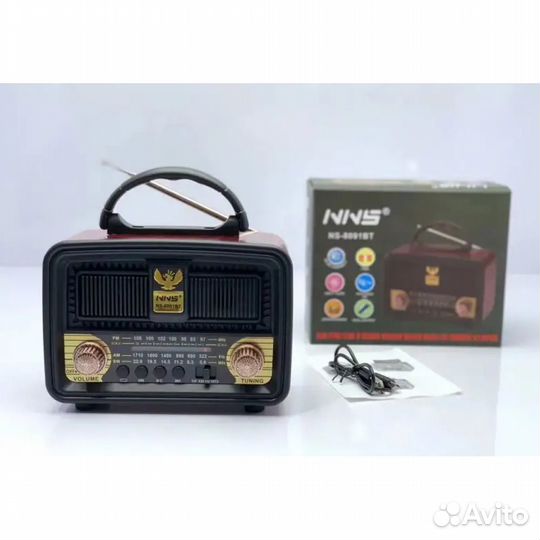 Портативная FM радио колонка NS-8091BT - 800